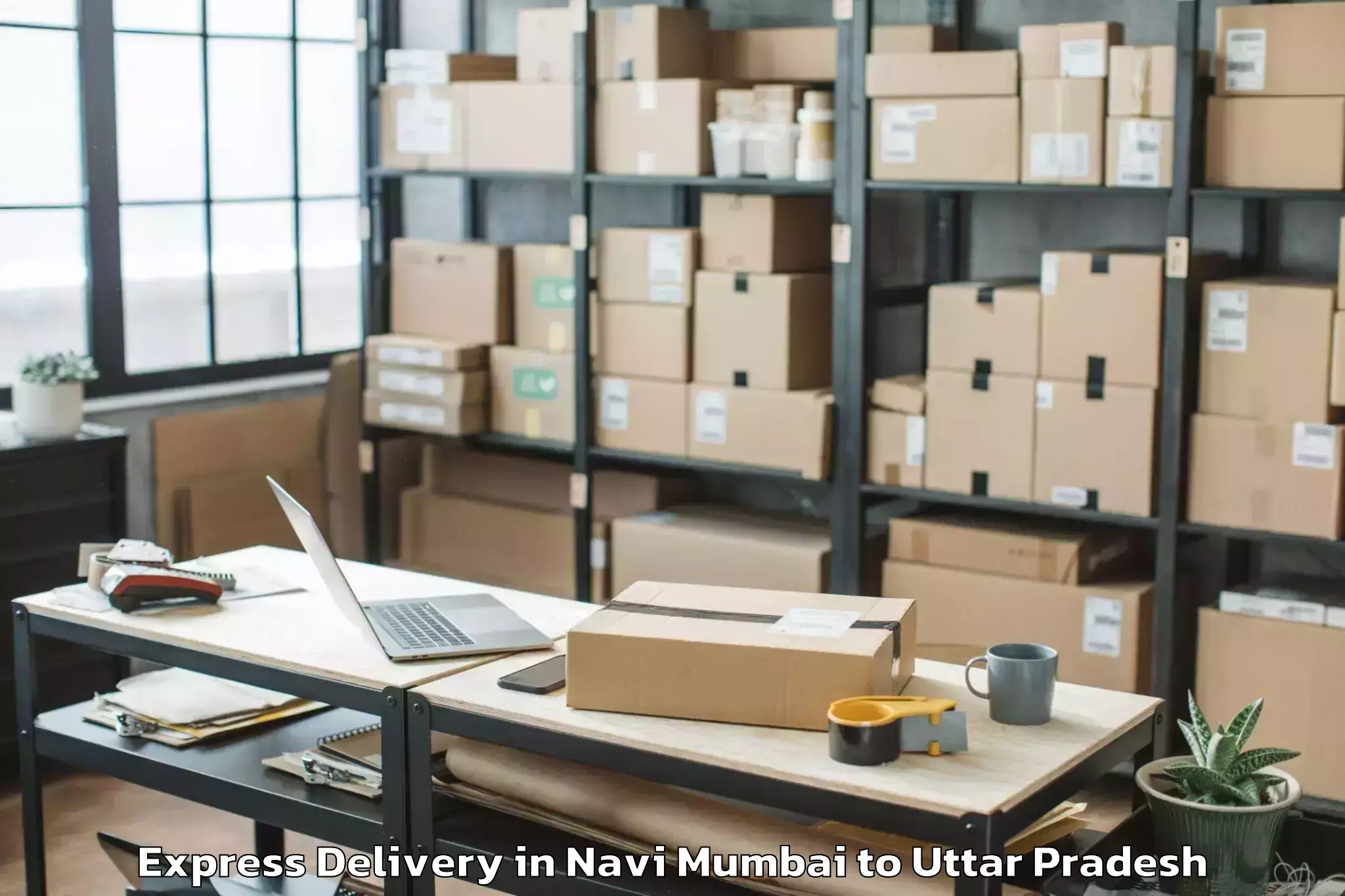 Easy Navi Mumbai to Great Mall Of Aligarh Express Delivery Booking